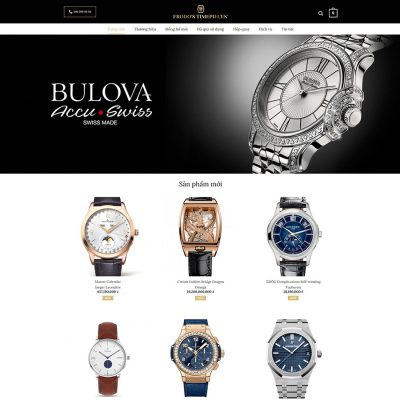 Theme wordpress bán đồng hồ 01