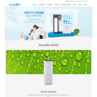 Theme wordpress bán máy lọc nước mới