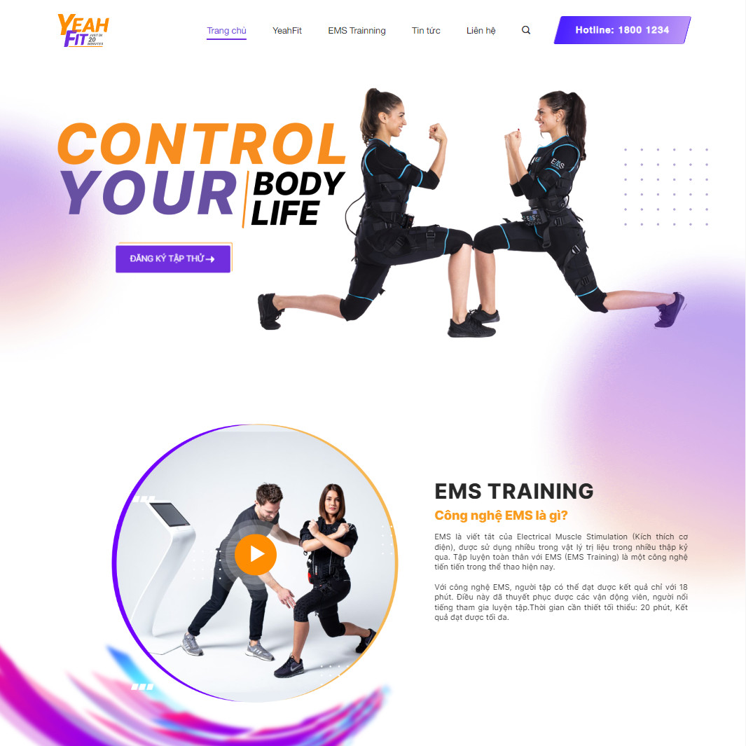 Theme wordpress phòng tập gym 01