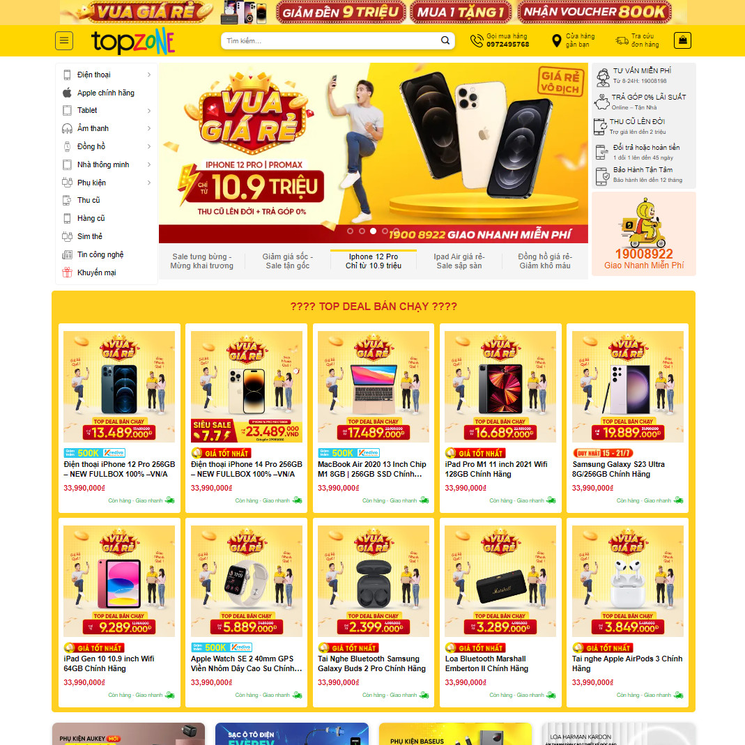 Theme wordpress bán điện thoại 07