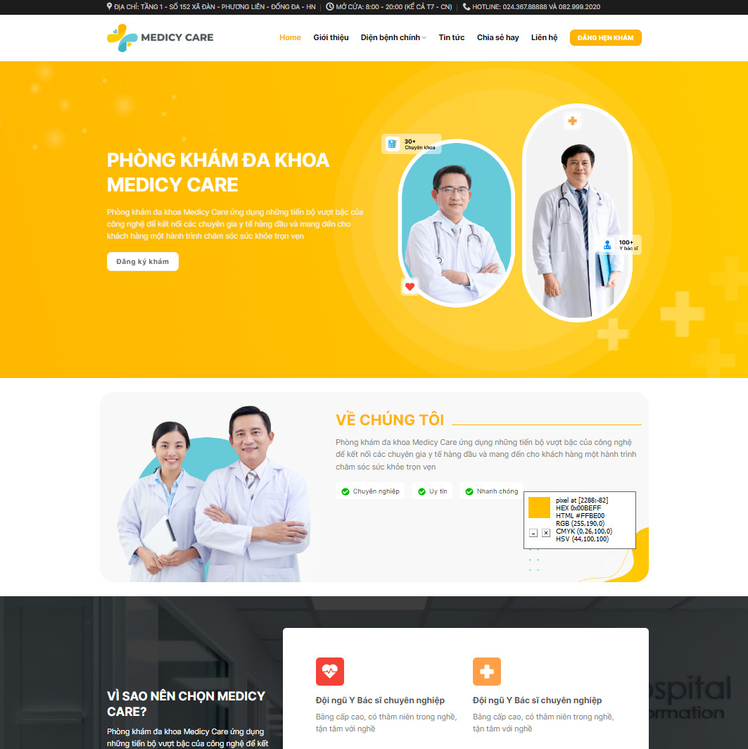 Theme wordpress phòng khám 02
