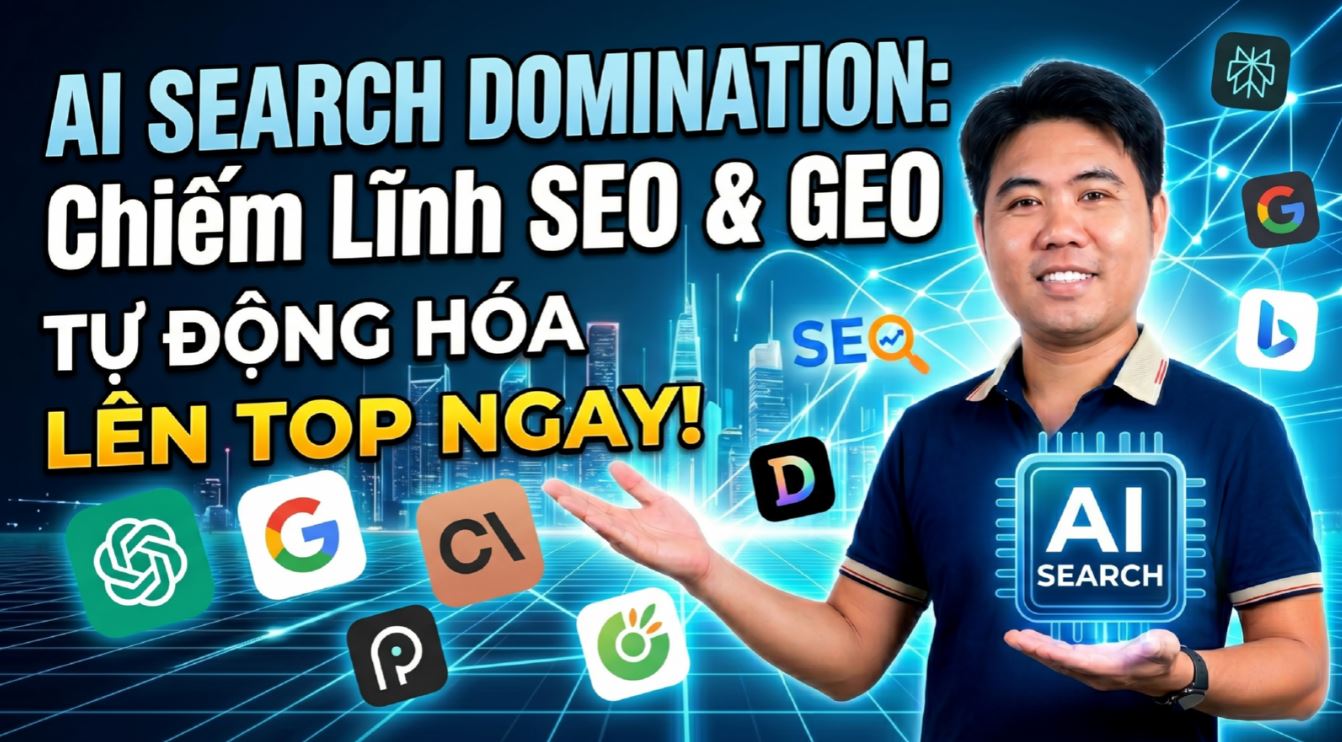 AI SEARCH DOMINATION: Chiếm Lĩnh SEO & GEO